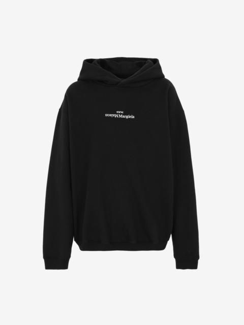 Embroidered logo hoodie