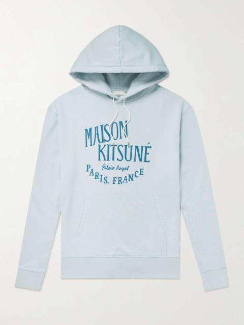 Maison Kitsuné Palais Royal Logo-Print Cotton-Jersey Hoodie