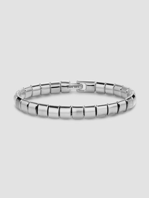 DAVID YURMAN Men's Spiritual Beads Flat Bead Bracelet in Sterling Silver, 8MM - Silver
