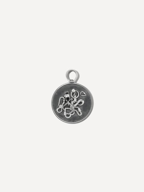 MARLA AARON Silver Lock Pile Charm Pendant 2024