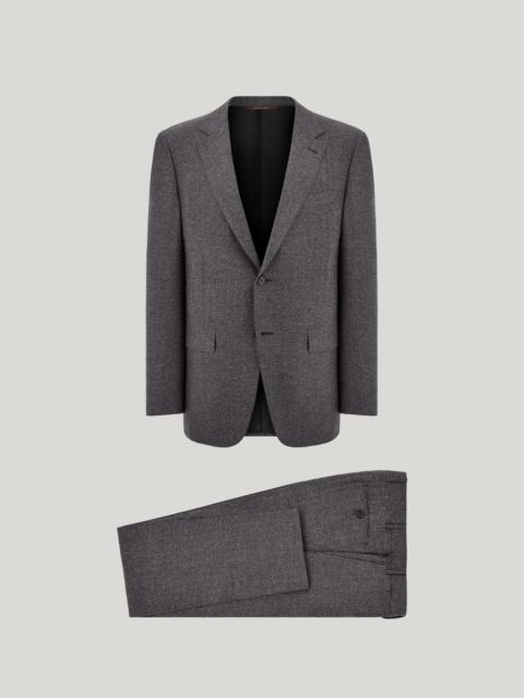 Canali ANTHRACITE PURE WOOL HERRINGBONE REGULAR-FIT SUIT