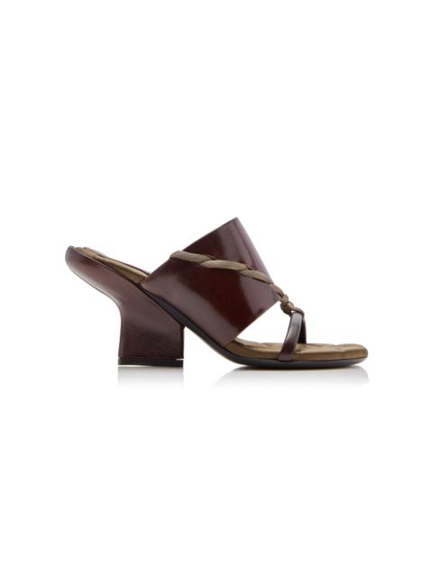 Dries Van Noten Contrast-Trimmed Leather Mules