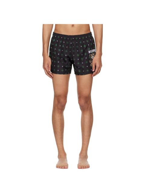 Moschino Black Teddy Swim Shorts