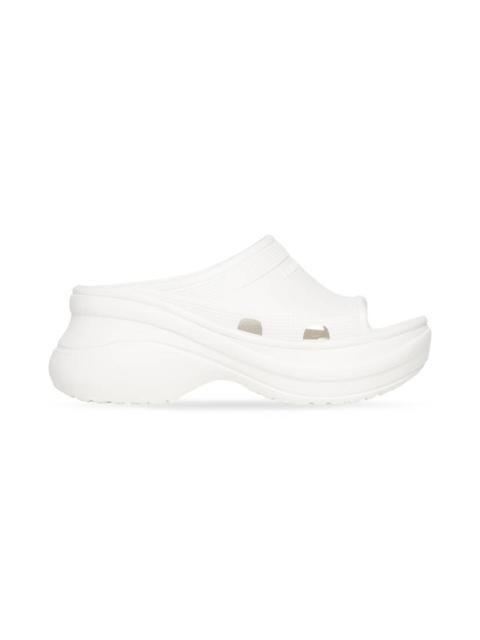 BALENCIAGA Women's Pool Crocs™ Slide Sandal in White