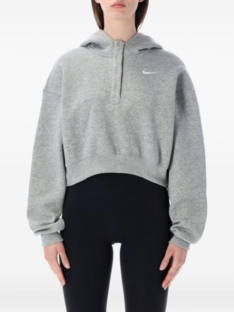 Nike button crop hoodie