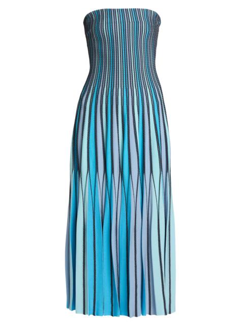 SIMKHAI Women's Soleil Corded Strapless Midi-Dress - Surf Multi
