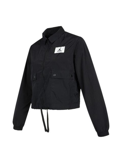 Jordan (WMNS) Air Jordan Essentials Light Water Repellent Woven Sports Short Jacket Black DD6993-010