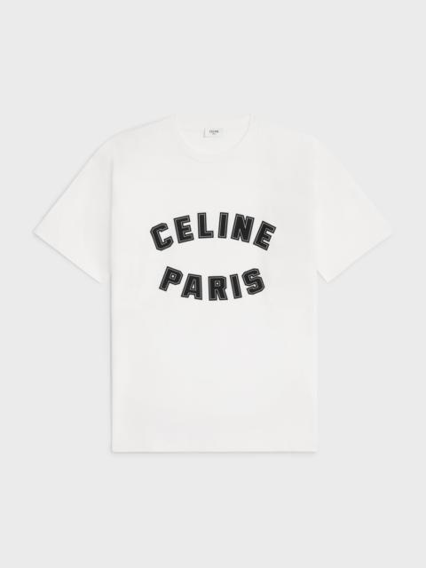 CELINE loose celine paris t-shirt in cotton jersey