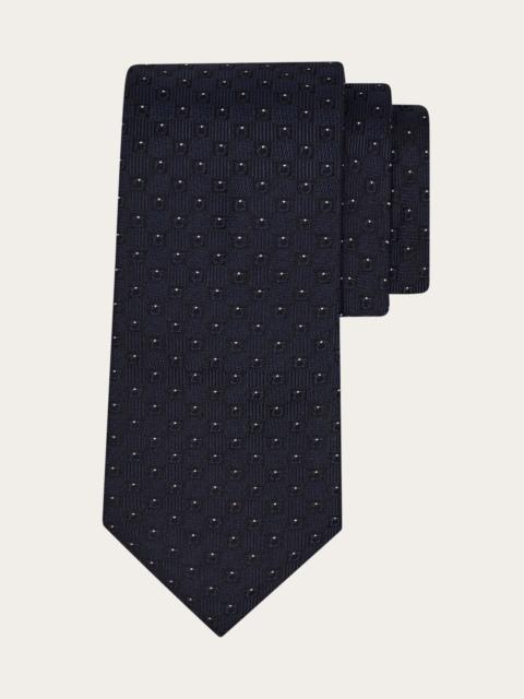 FERRAGAMO Gancini jacquard silk tie