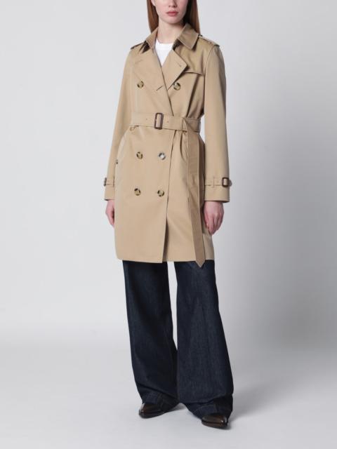 Burberry Beige double-breasted Kensington cotton trench coat