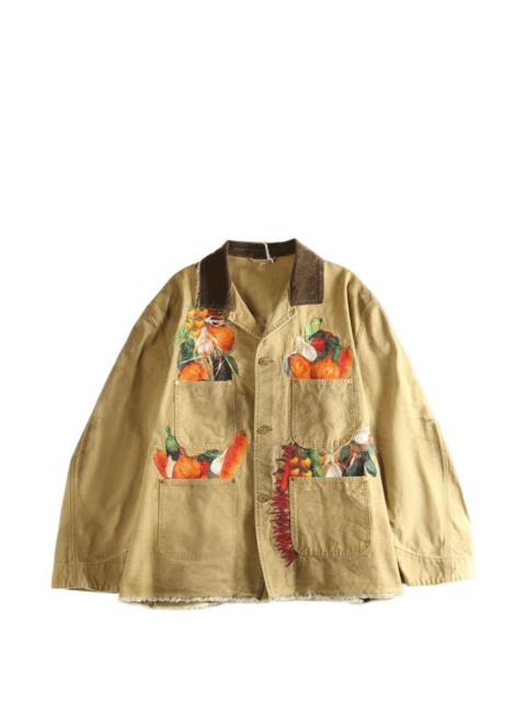 doublet Vegetable-embroidered jacket