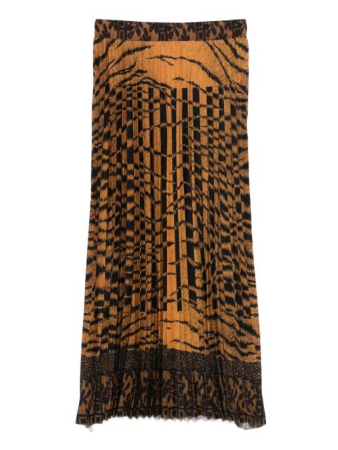 Pierre-Louis Mascia pleated patterned skirt