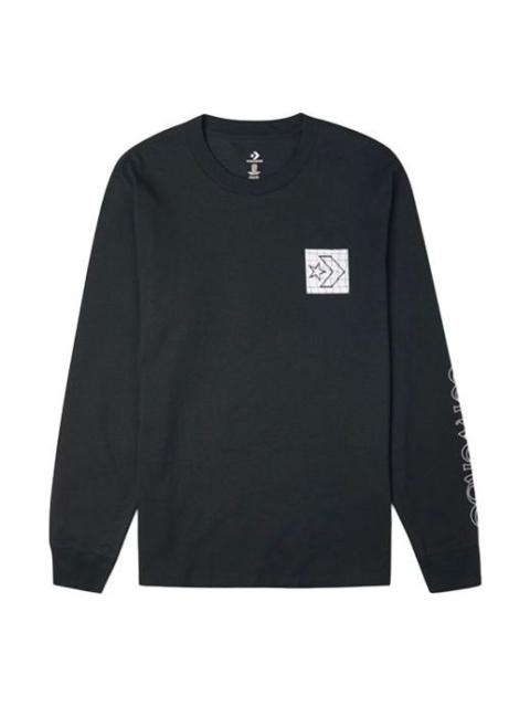 Converse Converse Distorted Court Long Sleeve T-Shirt 'Black' 10021108-A01