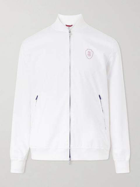 Brunello Cucinelli Logo-Appliquéd Shell Jacket