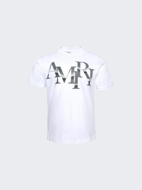 AMIRI Staggered Chrome Tee White