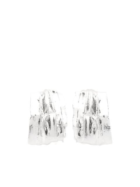 Completedworks textured hoop earrings
