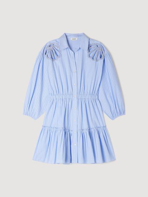 Sandro MINI STRIPED COTTON DRESS
