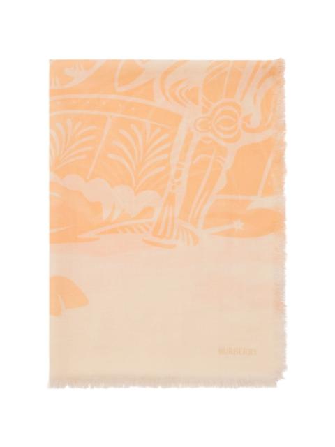 Burberry EKD wool scarf