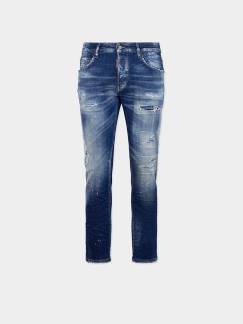 DSQUARED2 MEDIUM WASH SKATER JEANS