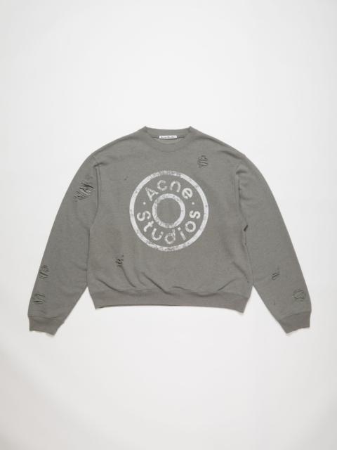 Acne Studios Sweater printed logo - Moss Green