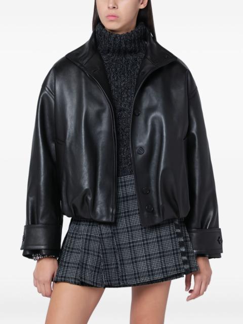 DURAZZI MILANO leather bomber jacket