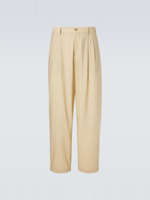 GIORGIO ARMANI Archivio cotton-blend straight pants