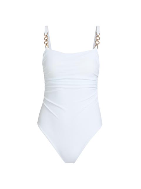 RAMY BROOK Women's Maeve Chain One-Piece Swimsuit - White