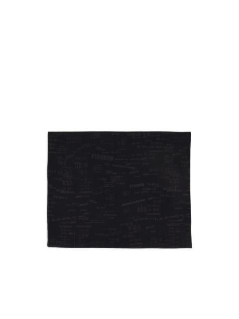 MM6 Maison Margiela jacquard logo scarf