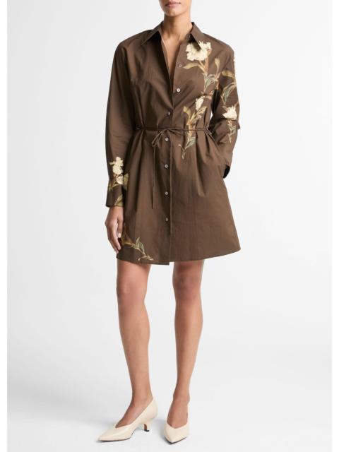 Vince Placed Iris Cotton Shirt Dress