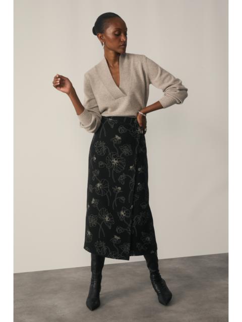 THE FOLD Camelia Wool Skirt