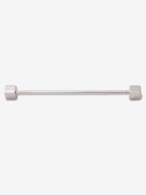 J. PRESS SILVER FINISH CUBE END COLLAR BAR