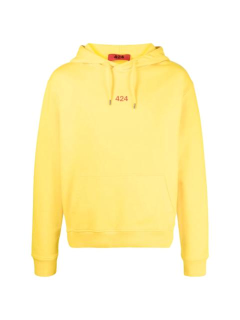logo-embroidered hoodie