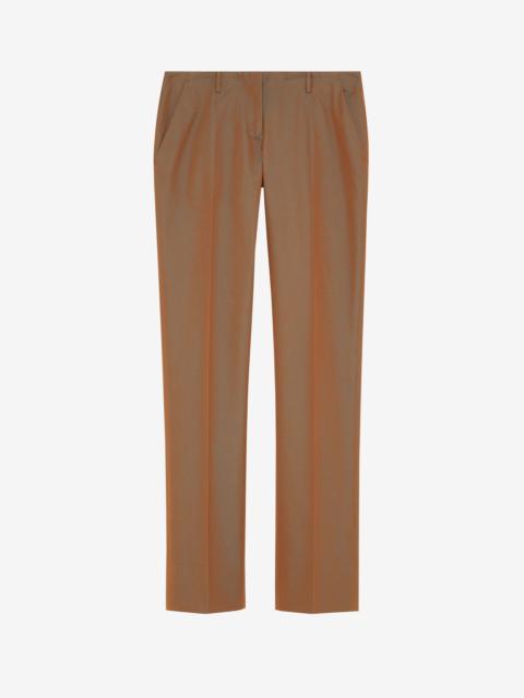 Alexander McQueen Women's Iridescent Bumster Trousers in Brown