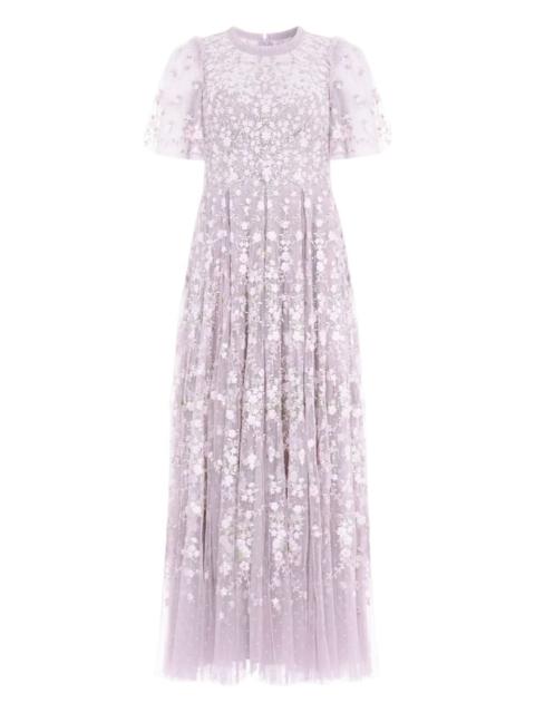 Needle & Thread Victoria Ditsy floral-embroidered midi dress