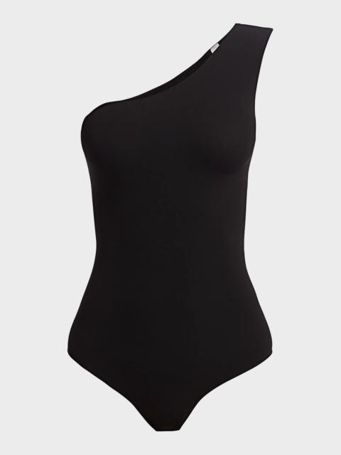 commando Ballet One-Shoulder Sleeveless Matte Bodysuit
