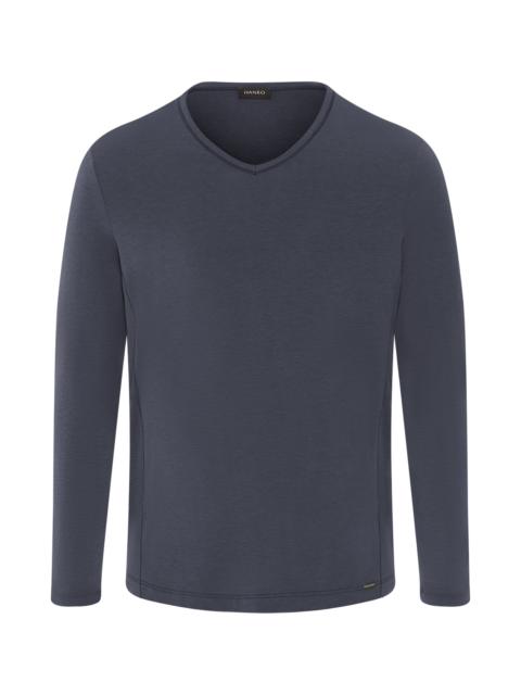 HANRO Natural Function Tencel™ And Cotton Fitted V-Neck Top