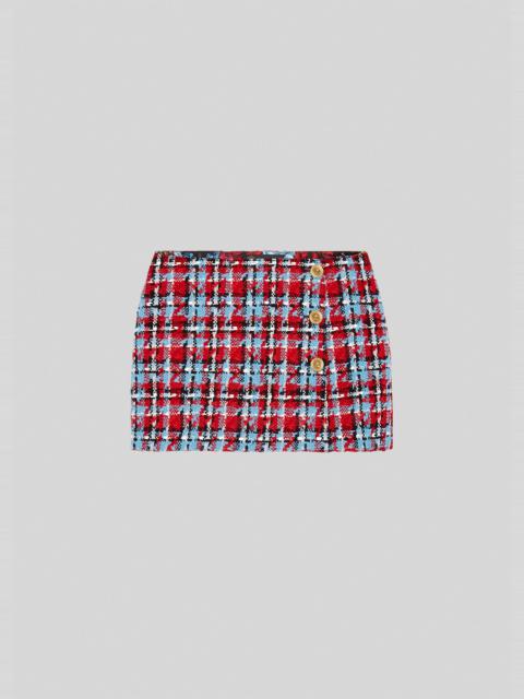 VERSACE Tweed Mini Skirt