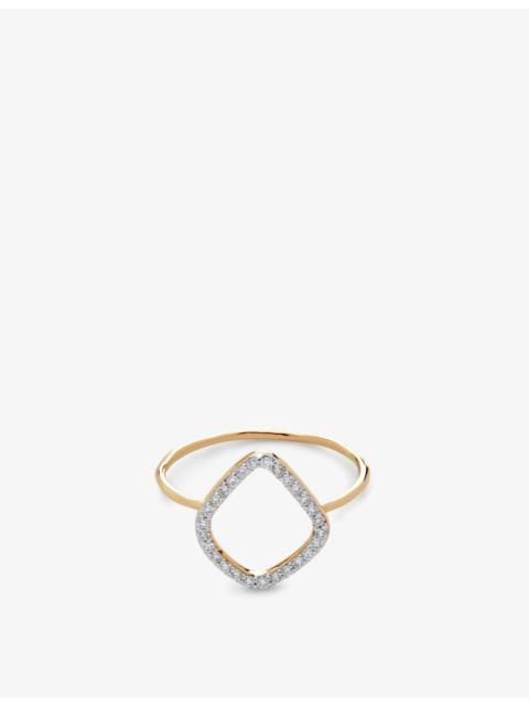 MONICA VINADER Riva Kite Lab Grown diamond and 14ct solid-gold ring