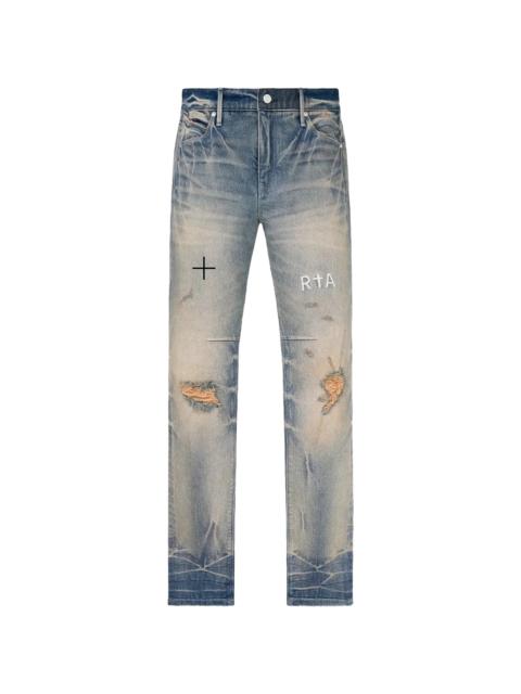 RTA Clayton Skinny Denim Jeans Pant "Worn Out Blue" MF23D672 B1182WROBL