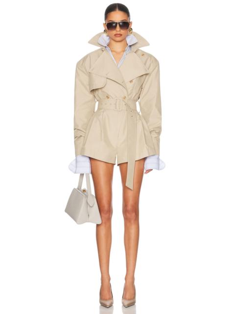 HELSA The Short Trench Jumpsuit