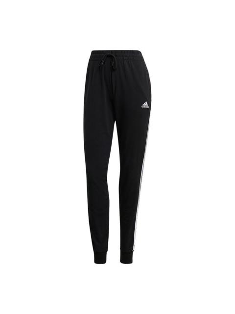 (WMNS) adidas Training Essentials 3-Stripes Pants Asia Sizing 'Black' GM5542