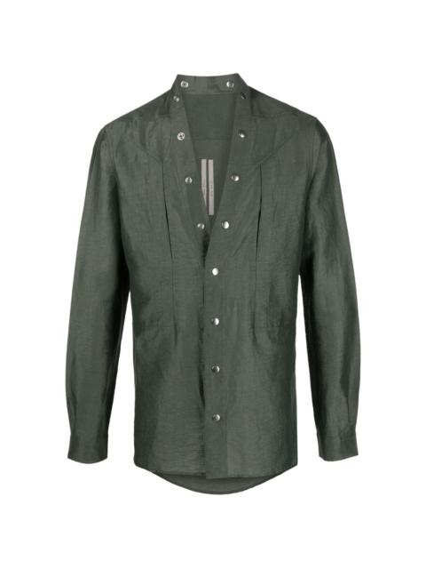 press stud-fastening shirt