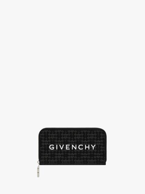 Givenchy LONG GIVENCHY ZIPPERED WALLET IN 4G LEATHER