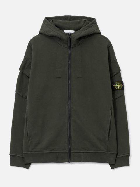 Stone Island BRUSHED ORGANIC COTTON FLEECE HOODED SWEATSHIRT