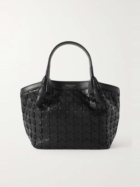 Serapian Secret mini woven leather tote