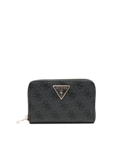 GUESS USA logo zip wallet