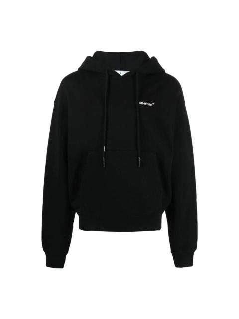 Off-White 떨어져 백색 Caravaggio 크라운을 까는 인쇄 Hoodie OMBB037C99FLE0071001