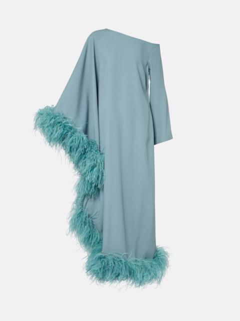 Taller Marmo Ubud Extravaganza feather-trimmed gown