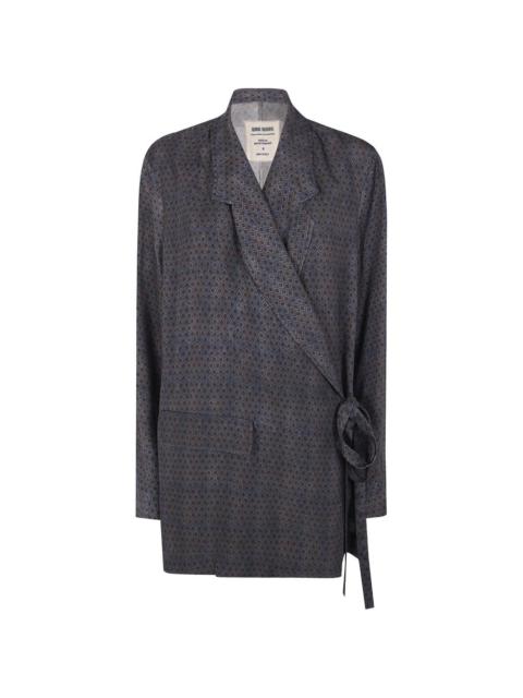 UMA WANG tie-fastening jacket