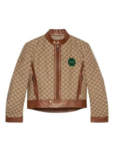 GUCCI Gucci 100 GG Canvas Jacket 'Beige Ebony' 676489-Z8ATV-2190